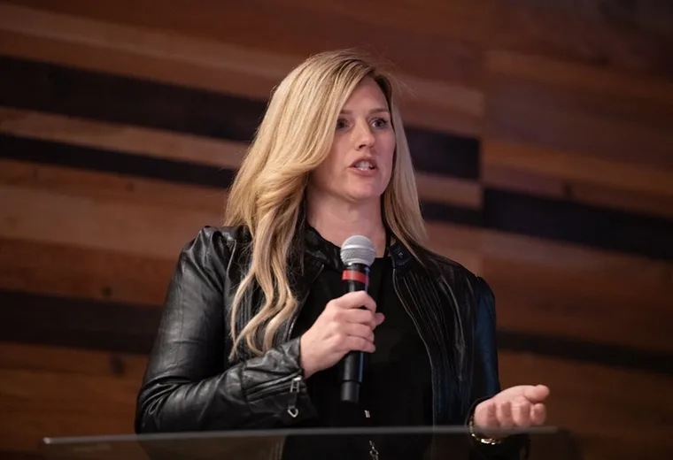 Terri Smith speaking on growth marketing at an industry event - Growth + Grace Digital Labs, Johnson City TN
